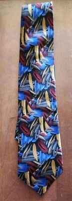 Corbata para hombre 100 % seda colección cóctel hecha a mano clásica colorida Foto 1 de 2