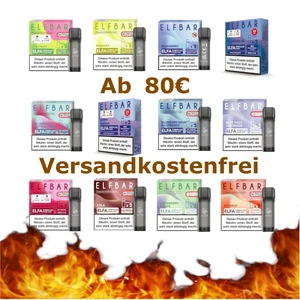 ELFBAR ELFA POD-System Mehrweg E-Zigaretten alle Geschmäcker 20ml Nikotinstärke