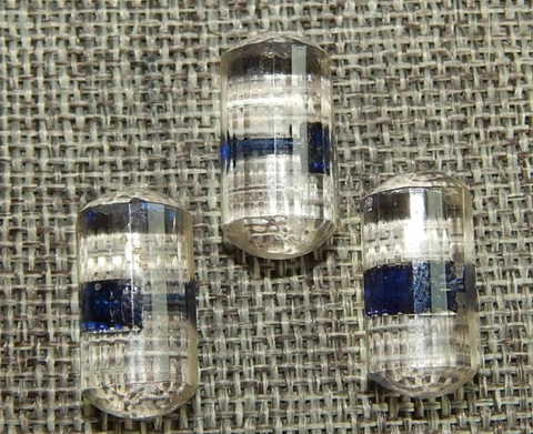 Lot of Antique Vtg Clear Glass Buttons Radiant Type #838-A Cover