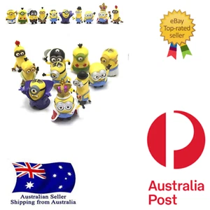 10Pcs/Set Miniones Figurines Toys 3D Eye Despicable Miniones Action Figure Class - Picture 1 of 2
