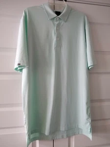 Camisa Polo Dunning Golf Para Hombres Espuma de Mar Verde Rayas Coolmax Modal Talla XLarge - Imagen 1 de 8