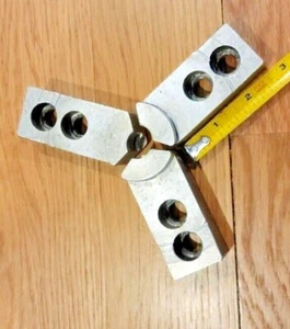 ALUMINUM SOFT JAW SET OF 3 FOR 3 JAW CHUCK 3"x 1 3/8"x 1 1/4" 7/16" hole - Picture 1 of 3