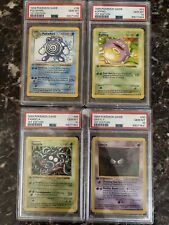 First Edition Shadowless Tangela, Koffing, Poliwhirl and Gastly PSA 10