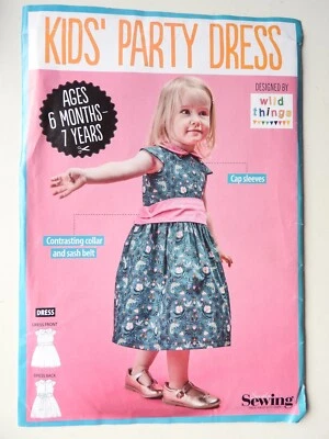 Simply Sewing pattern Kids Party Dress - Ages 6 months to 7 years SEALED NEW - Image 1 of 2