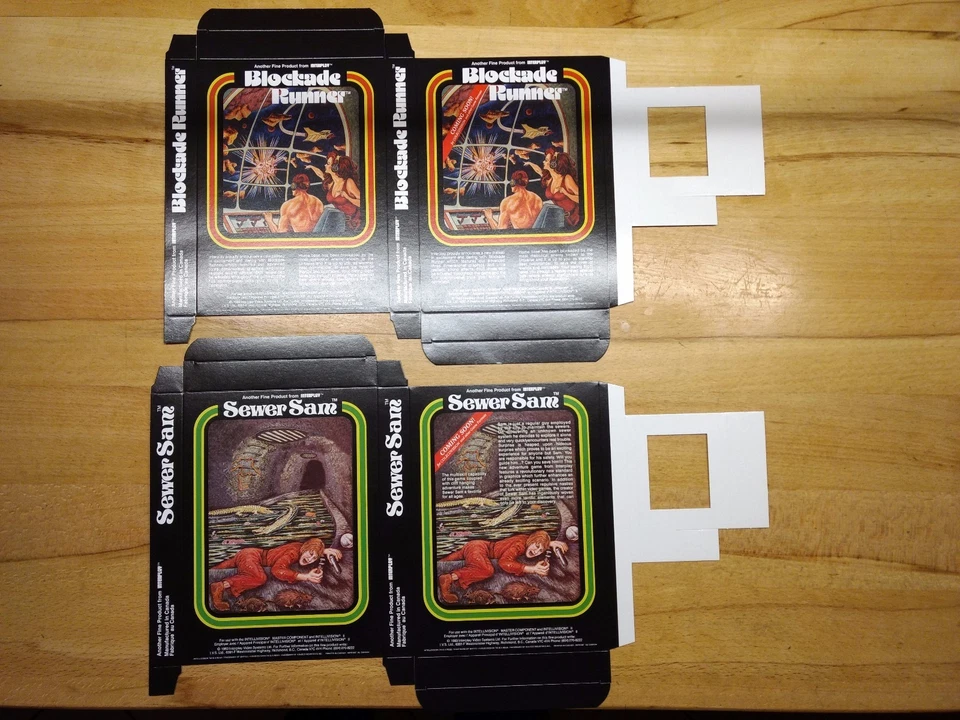 Prototype boxes repro Sewer Sam Blockade runner intellivision interphase - Image 1 of 1