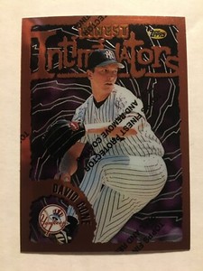 1996 Topps Finest Intimidators Bronze #120 Yankees David Cone Baseball Card