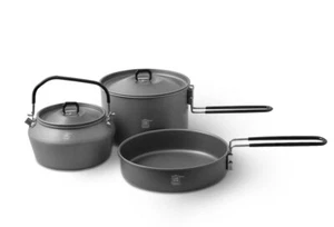  Kochgeschirr Campinggeschirr Cookware Set Carp Outdoor Cooking Stove Delphin - Bild 1 von 7