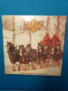 BUDWEISER CLYDESDALE'S HOLIDAY GREETINGS VINYL LP RECORD NEW SEALED Christmas - Picture 1 of 2