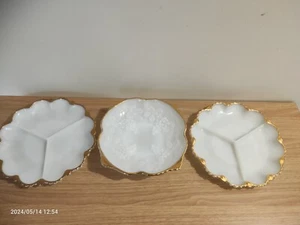 Anchor Hocking Fruit Bowl & 2 Divided Platters. - Picture 1 of 20