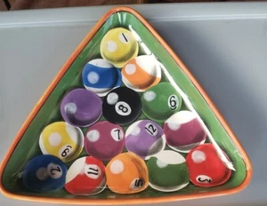 Pool Billard Platte Platte Queue Ton Kunst Stein Lite Rack 'Em Up Tablett - Bild 1 von 8