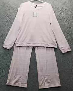 Jaclyn Intimates Pajama Set Womens XL Multi Floral Print Long Sleeve Super Soft - Picture 1 of 15