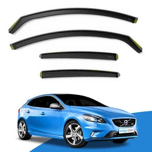 Volvo V40 MK2 2012-2019 5 Door Hatchback Wind Deflectors 4pc Edgevisors Tinted - Picture 1 of 9