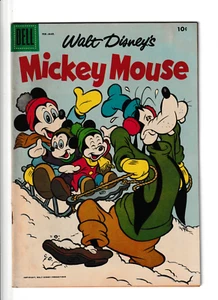 Cómic Dell 1957 vintage n.º 52 Walt Disney's Mickey Mouse - Imagen 1 de 3