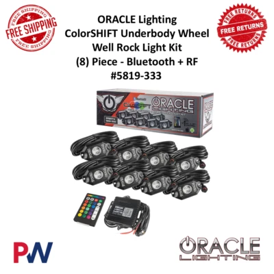 Oracle Lighting Colorshift Led Rock Light Kit (8 pcs.) Bluetooth + RF #5819-333 - Image 1 of 4