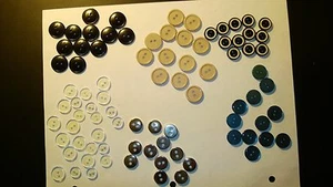 Vintage Lot 84 "7 DIFFERENT DOZENS"  Buttons  - Picture 1 of 3