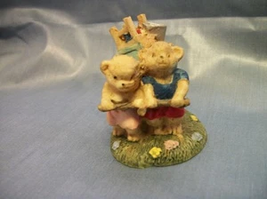 2 Bears Pulling A Cart Figurine  #400 - Picture 1 of 4