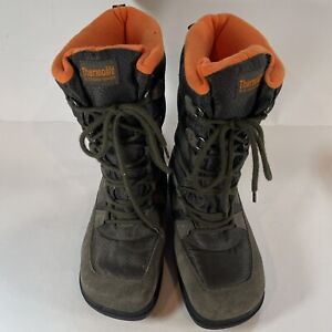 Airwalk Thermolite Women sz 7 M Winter Boots Green and Orange