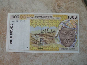  AFRIQUE DE L OUEST   BILLET DE 1000 FRANCS  (C601) - Imagen 1 de 2