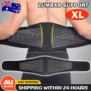 Lumbar Lower Back Support Brace Pain Relief Posture Orthosis Waist Belt Trimmer - Picture 1 of 9