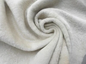 sheepskin shearling leather THIN hide Beige short silky hair -mottled suede back - Picture 1 of 5