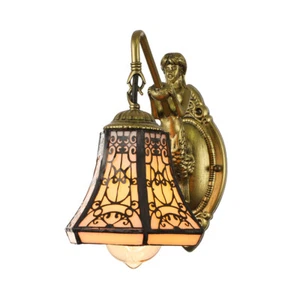 Vintage Tiffany Wall Light Stained Glass Wall Sconce Lighting Aisle Porch Light - Picture 1 of 7