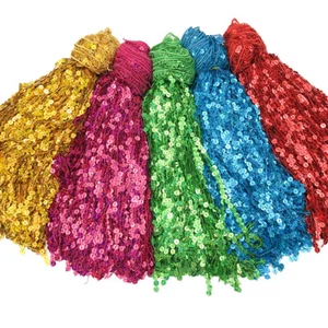 6,5 yardas 30 cm Lentebrilla Encaje Borla Decoración Danza Latina Moda Accesorio de encaje - Imagen 1 de 12
