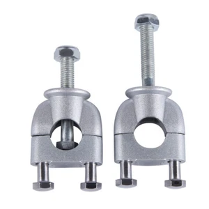 US 22MM 7/8" Handlebar Riser Mount Clamp for Harley Kawasaki Suzuki Honda Yamaha - Picture 1 of 12