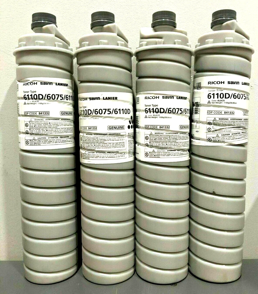 Genuine Ricoh Savin Lanier 6110D Toner 4Pk.  EDP# 841332 - Image 1 of 1