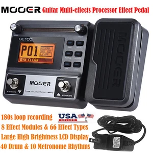 Pedal efecto procesador multiefectos para guitarra MOOER GE100 con grabación de bucle R2O2 - Imagen 1 de 11