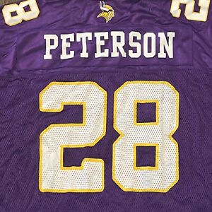 Minnesota Vikings Adrian Peterson jersey size 2XL mens reebok purple