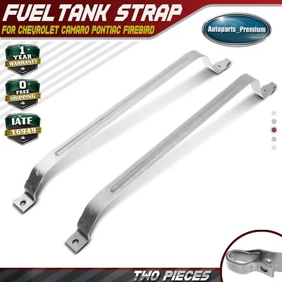 Set of 2 Fuel Tank Strap for Chevrolet Camaro Pontiac Firebird 1967 1968 1969 - Image 1 of 4