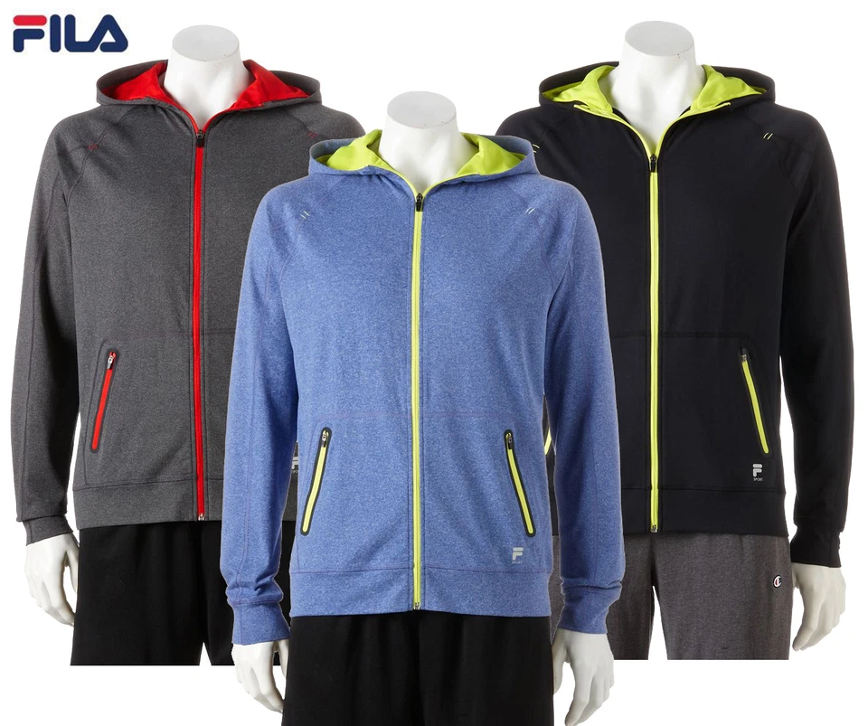 New Fila Sport Men's Ironman Performance Full-Zip Hoodie Warm-Up Jacket MSRP $60 - Image 1 of 1