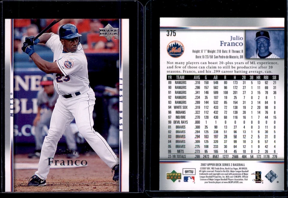 2007 Upper Deck Baseball Base-You Pick-Complete Your Collection-NM-2102 - Image 1 of 1