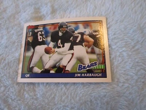 1991 Topps Jim Harbaugh #159, Chicago Bears - Picture 1 of 2