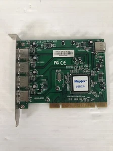 Maxtor 5-Port (4+1) USB 2.0 PCI ~ 61-20675-29 Rev. A ~ Expansion Adapter Card - Picture 1 of 5