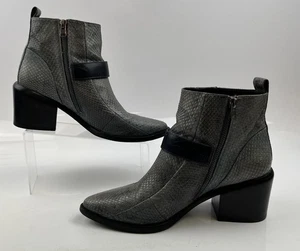 All Saints Jason Boots Size EU 40 UK 7 Cow/Snake Leather - Picture 1 of 11