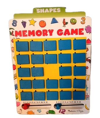 Juego de mesa de memoria Melissa & Doug 7 cartas para 2 jugadores edades 5+ juego de partido Foto 1 de 4