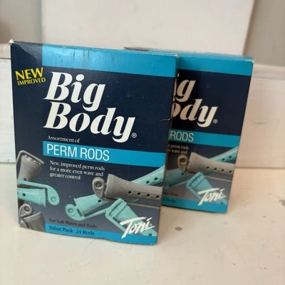 Vintage Gillette Toni 24 Big Body Perm Rods 1990 - 2 BOXES PREOWNED - Image 1 of 4
