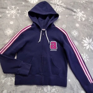 Vintage Aeropostale Phys Ed Zip Up Track Jacket Y2K  Medium Juniors Blue Pink - Picture 1 of 13