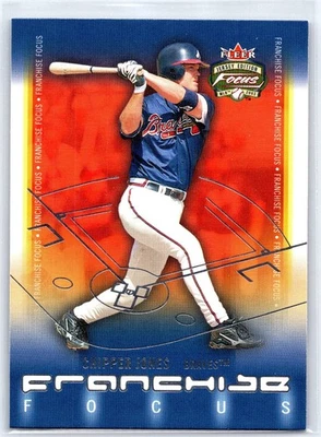 CHIPPER JONES 2003 Fleer Focus Jersey Edition Franchise HOF Atlanta Braves #3 - Image 1 of 2