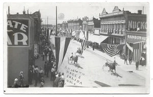 Salida Colorado 4th of July Horse Harness Racing Main Street RPPC - Picture 1 of 2