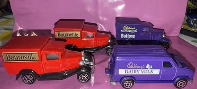 4 Cadbury Themed Majorette Van Ford Model A And A Fourgon - Image 1 of 3