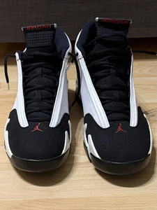 Nike air Jordan 14 Retro Black Toe 2014 us 13 eu 47.5 - Bild 1 von 7