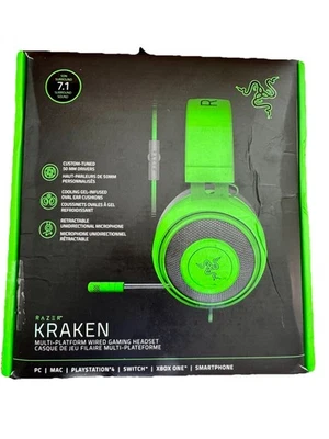 Razer RZ04-02830200-R3U1 Over the Ear Kraken Gaming Headset Green Multi-Platform - Image 1 of 4