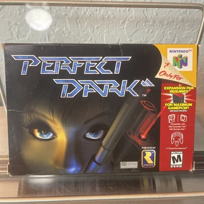 Perfect Dark - Nintendo 64 (N64) Completo En Caja con Manual e Insertos ~ RARO Foto 1 de 4