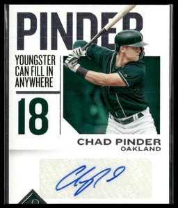2018 Panini Chronicles #CA-CP Chad Pinder Cronache Autografi - Foto 1 di 2