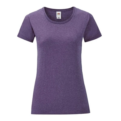 Fruit of the Loom  Camiseta Iconic de Jaspeado para Mujer (LT1500) - Imagen 1 de 3