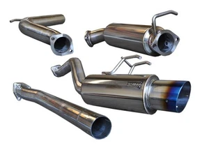 Tsudo 70mm Burnt Tip Catback Exhaust for 2012-2015 Civic Si K24 2dr 13 14 Sedan - Picture 1 of 2