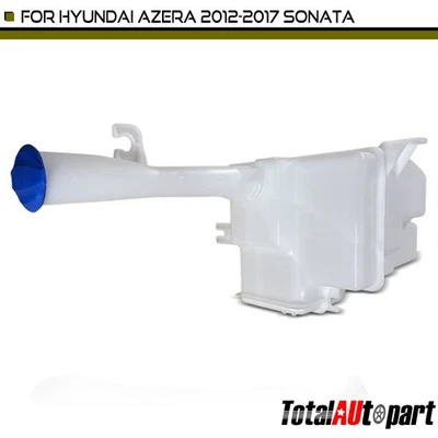 Windshield Washer Reservoir w/ Cap for Hyundai Azera 2012 2013 2014-2017 Sonata - Image 1 of 4
