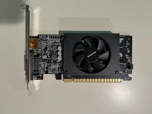 Gigabyte GeForce GT 710 1GB GDDR5 (GV-N710D5-1GL Rev 2.0) – Low Profile GPU. - Picture 1 of 2
